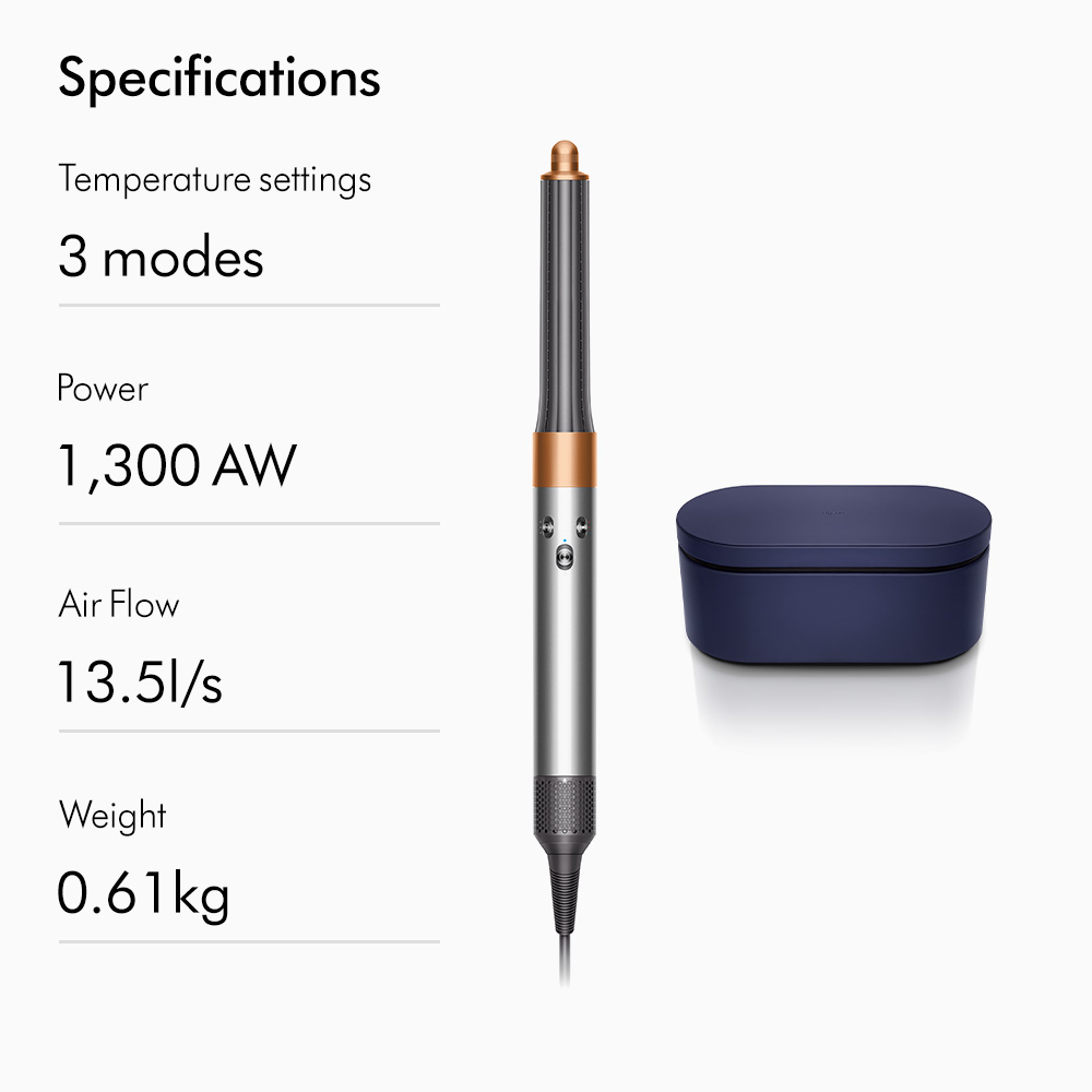 [BLACK FRIDAY 29.11: VC Lazada 400K + VC Dyson 300K] Máy tạo kiểu tóc đa năng Dyson Airwrap ™ Complete Long (Xám Trắng/Đồng)