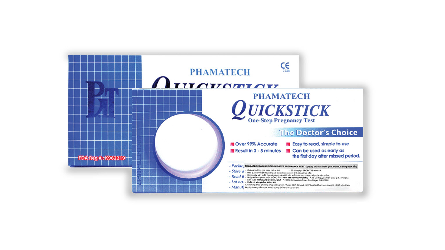 Que thử Thai QuickStick - Made In USA - Độ Tin Cậy Lên Đến 99% [Che Tên Kín Đáo Khi Giao Hàng]