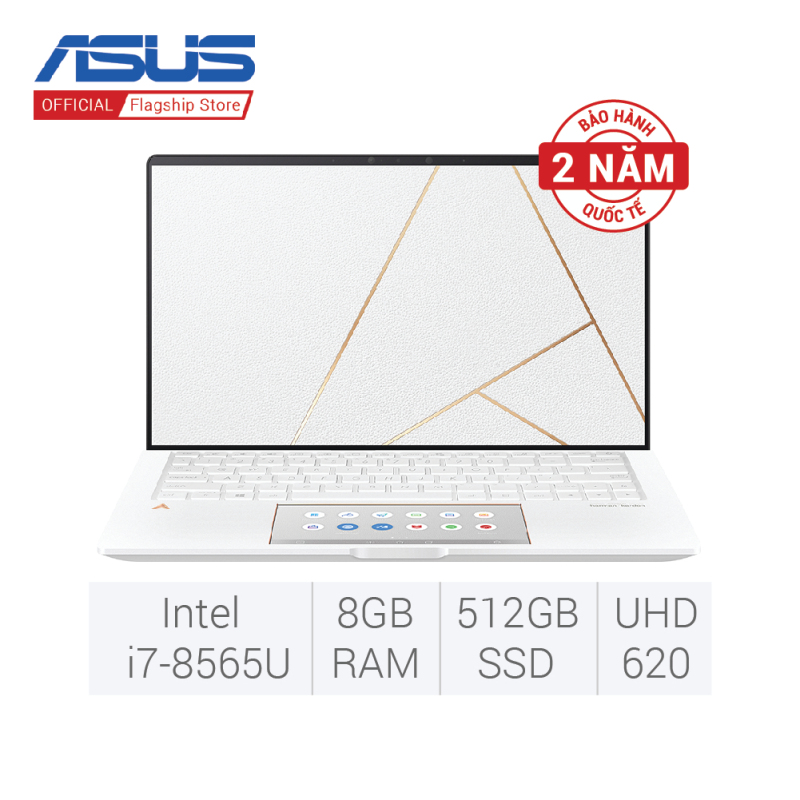 Laptop ASUS ZenBook 13 Edition 30 UX334FL-30-A4057T (i7-8565U/8GD3/512G-PCIE) - màu Trắng Ngọc Trai