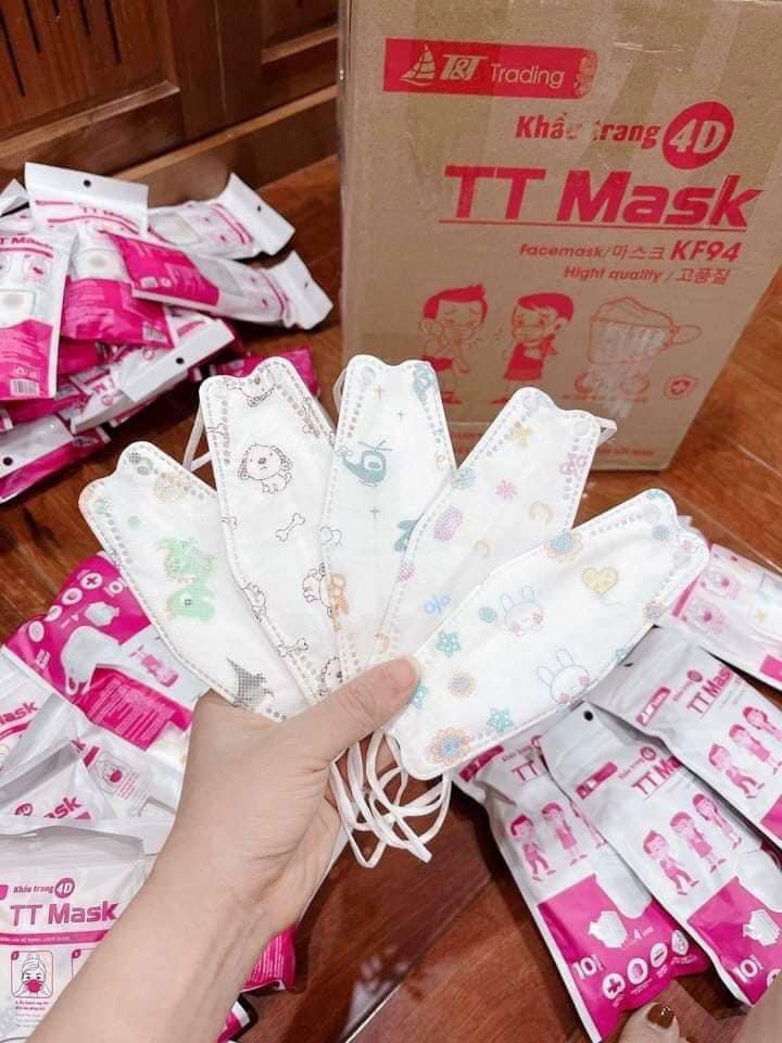 KHẨU TRANG 4D TRẺ EM TT MASK ( HỘP 10 CHIẾC)