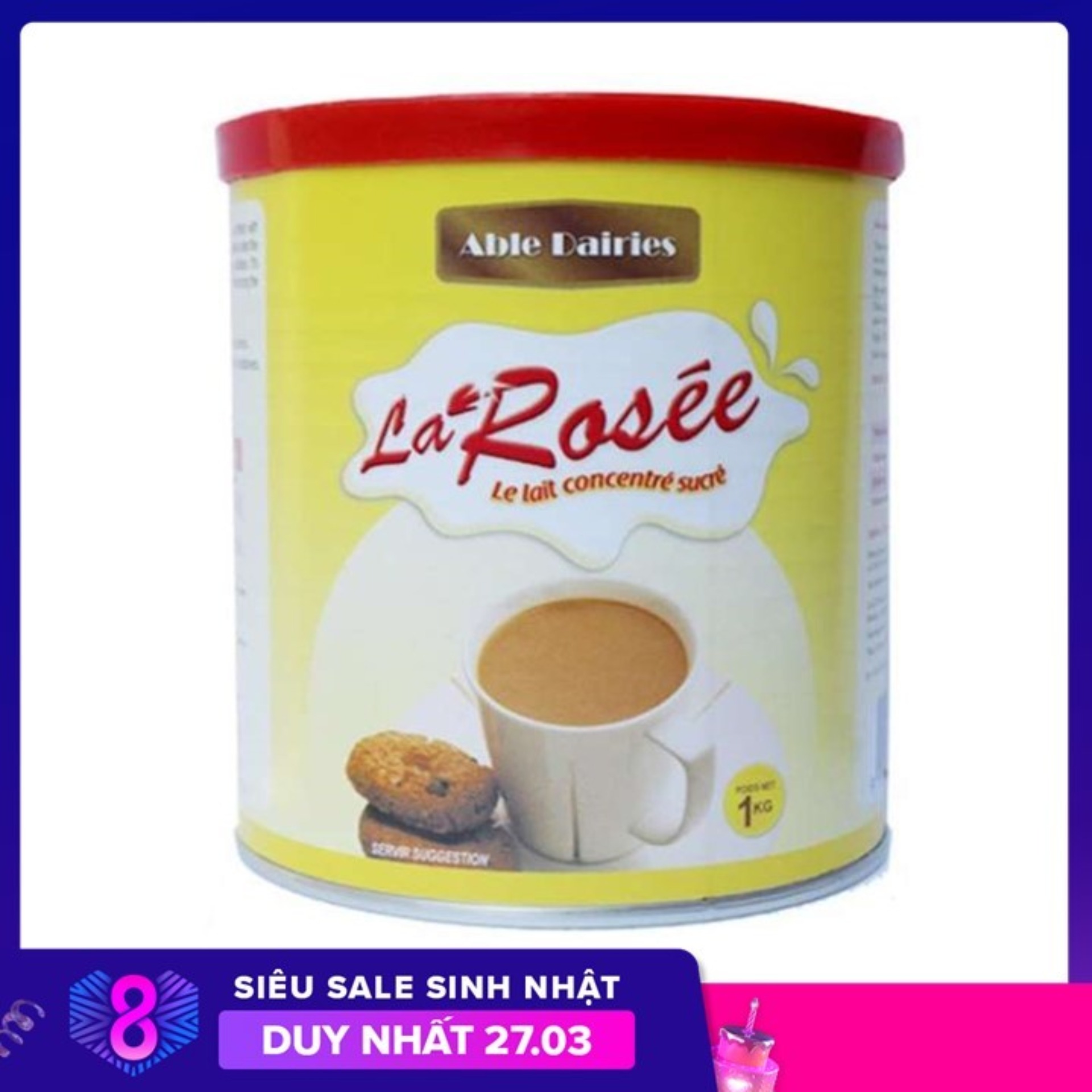 Combo 6 Lon Sữa Đặc Larosee 1kg - Sữa Malaysia