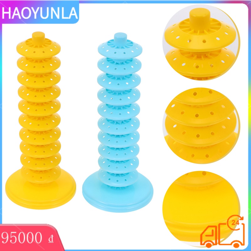 HAOYUNLA 1 Set 2pcs Circular Porous Lollipop Display Brackets Lollipop Storage Stands