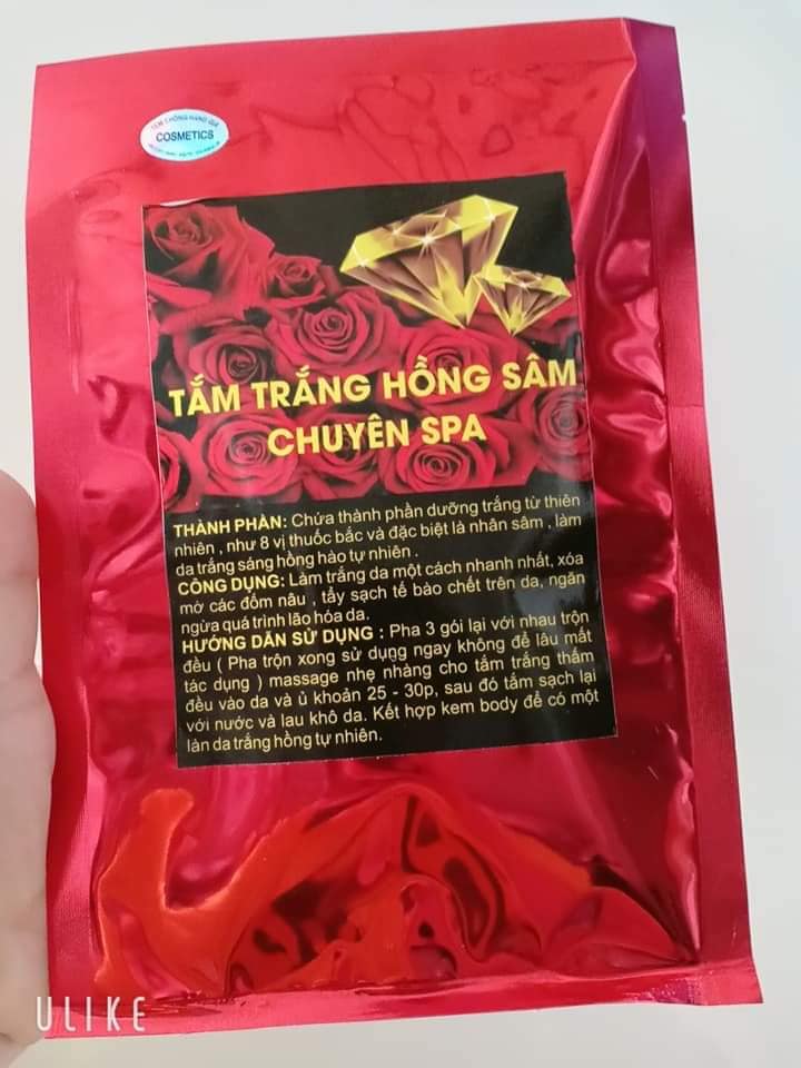 Tắm Trắng Hồng Sâm Chuyên Spa- Cho da trắng sáng