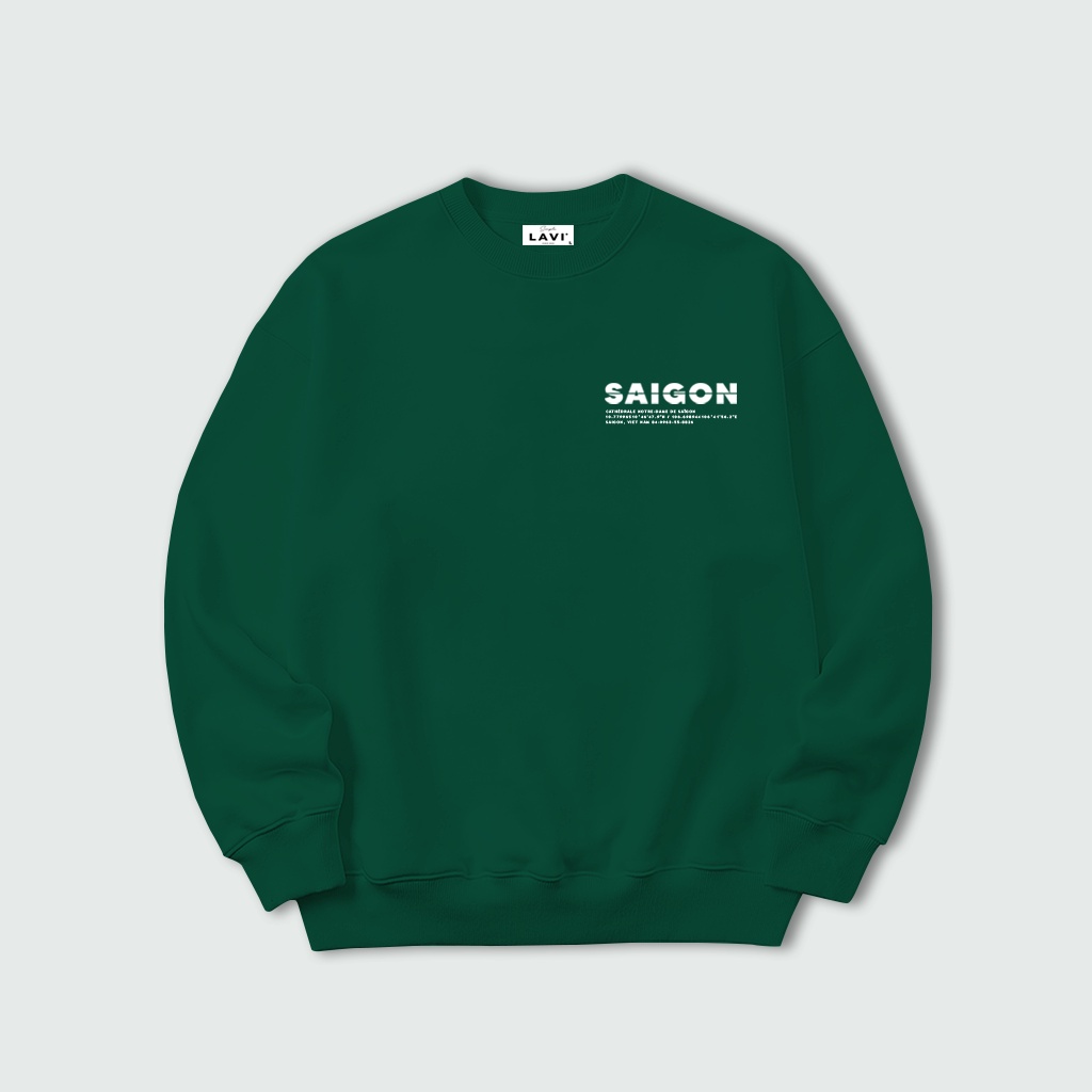 Áo sweater LAVI - SAIGON nỉ chân cua