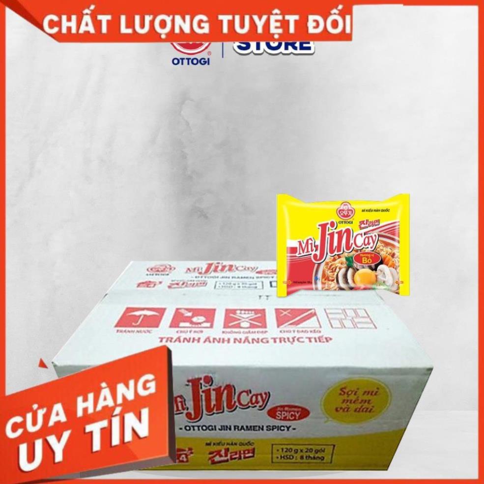 (DEAL XỊN- GIÁ RẺ) New -  Thùng 20 gói mì Jin Ramen cay Ottogi 120g