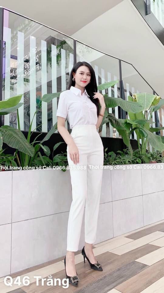 Quần tây công sở nữ 4 cúc sườn