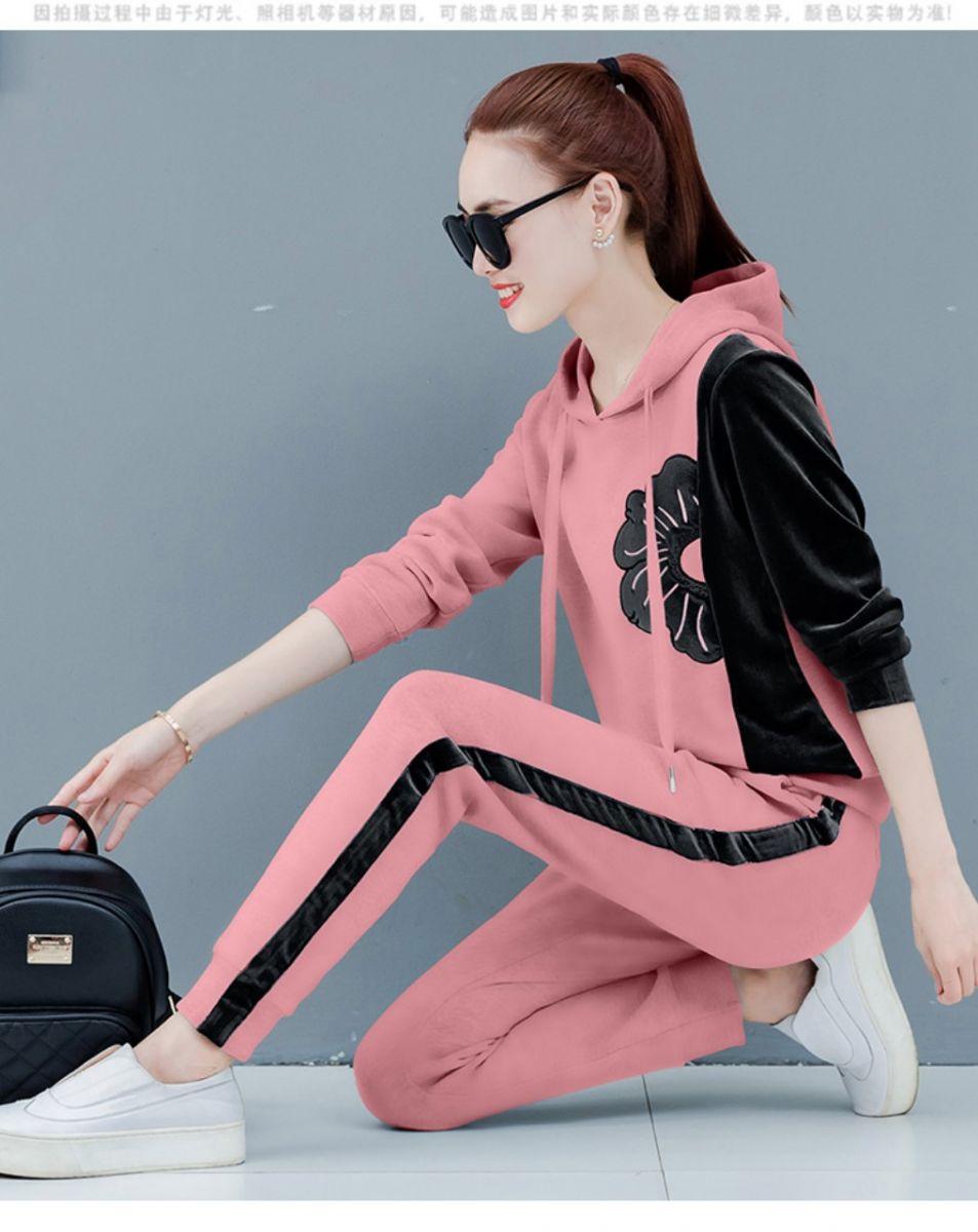 BỘ ĐỒ NỮ PHỐI NHUNG THÊU HOA CAO CẤP