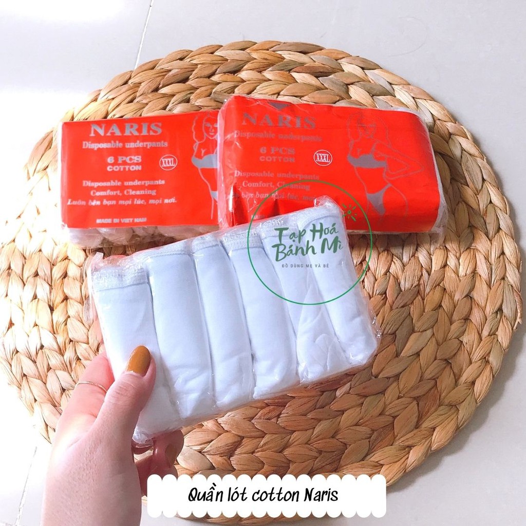 [HCM]Quần lót cotton Naris size 3XL (set 6 cái)