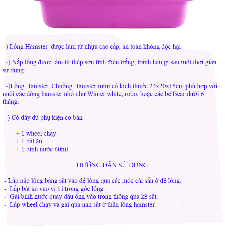 Lồng nuôi chuột hamster ngăn đôi rẻ đẹp🐹 [GIẢM GIÁ CỰC SỐC]🐹