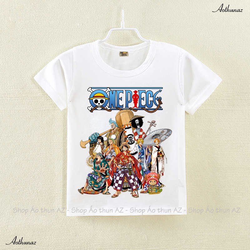 Áo thun team luffy one piece trẻ em - cotton thái mềm mịn f2246