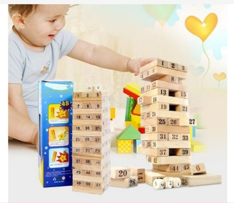 Bộ đồ chơi rút gỗ 54 thanh mini