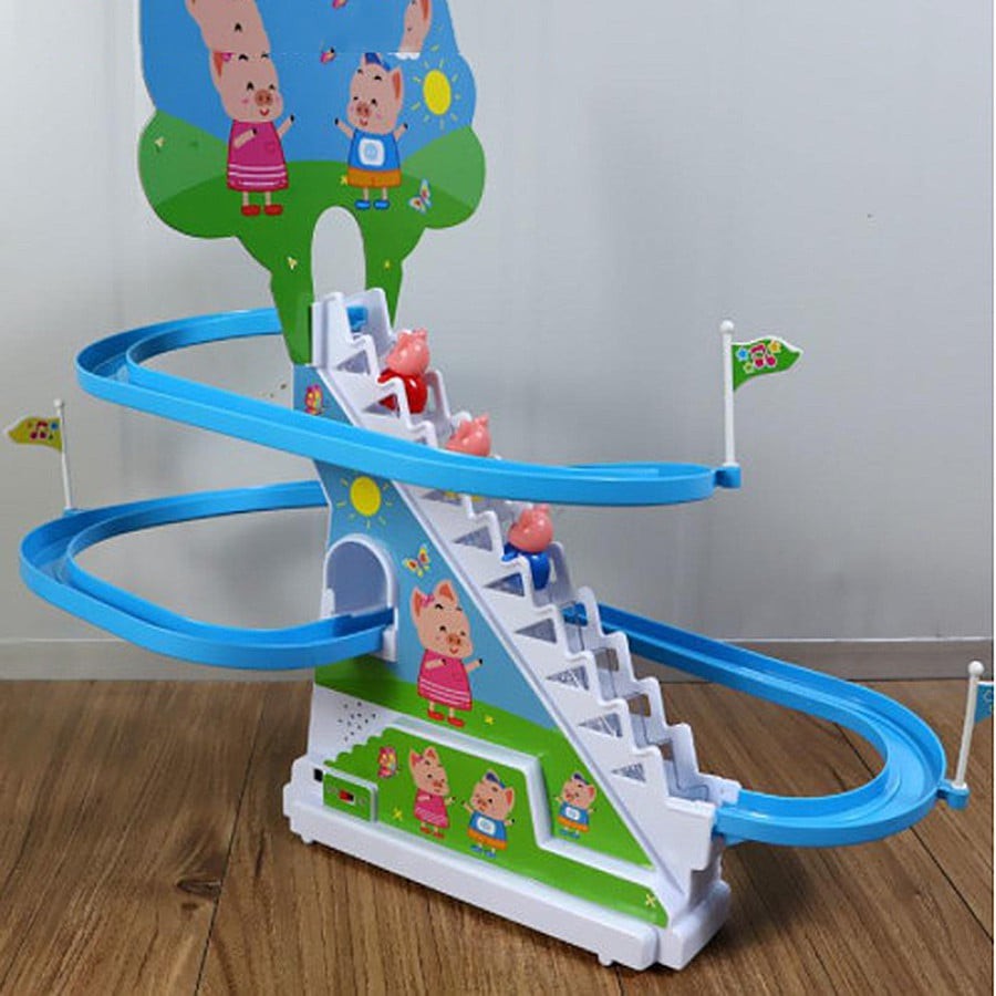 Cầu trượt heo peppa leo thang đồ chơi cho bé