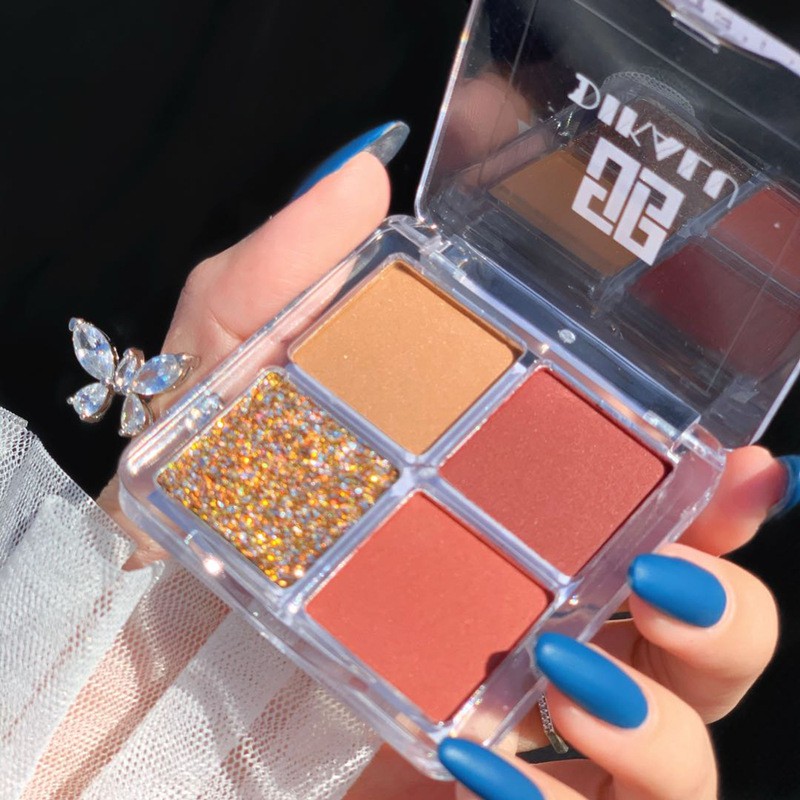 Bảng phấn mắt 4 ô dikalu pumpkin