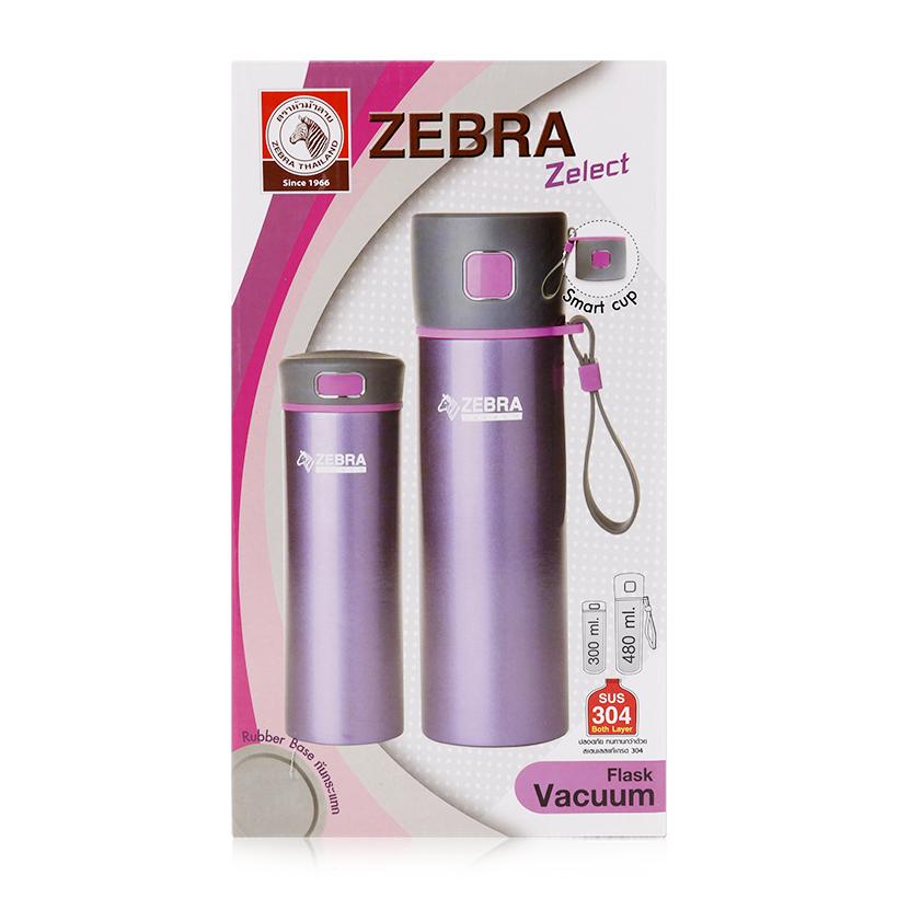 [HCM]BỘ BÌNH GIỮ NHIỆT ZEBRA 480ML + 300ML - 184165