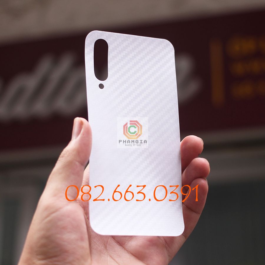 Miếng dán mặt lưng skin carbon Xiaomi Mi 9