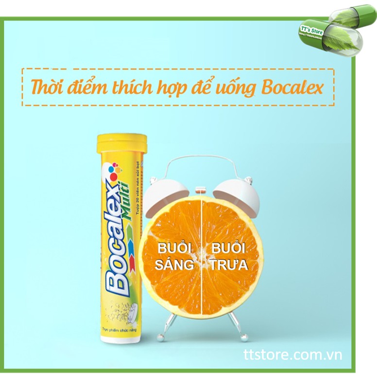 [HCM]Viên sủi BOCALEX MULTI DHG (Tuýp 20 viên) - Bổ sung vitamin [Beroca berroca berocca]