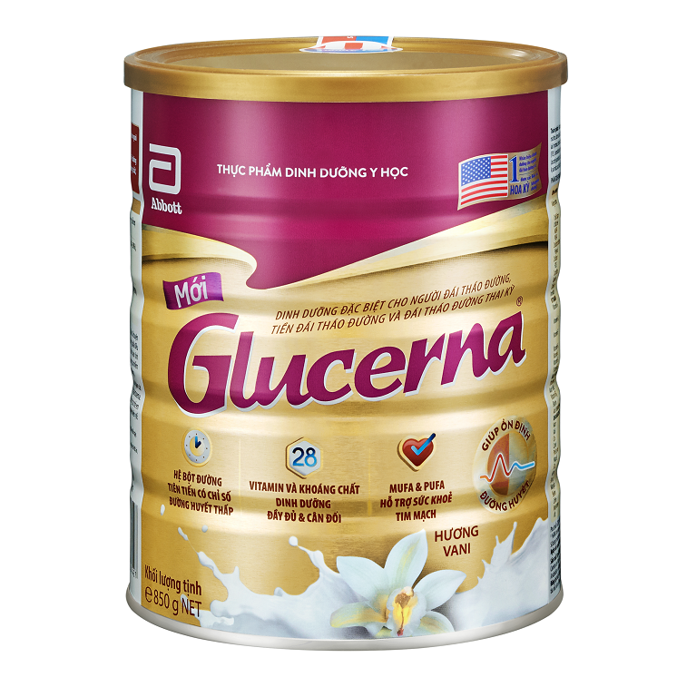 Sữa Glucerna 850g hương vani DATE 2024