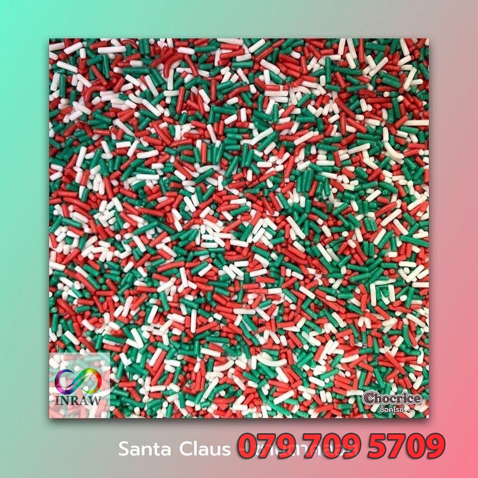 Cốm Trang Trí Giáng Sinh Nhiều Loại túi 1kg (Mix Cốm Bi + Cốm Sợi)