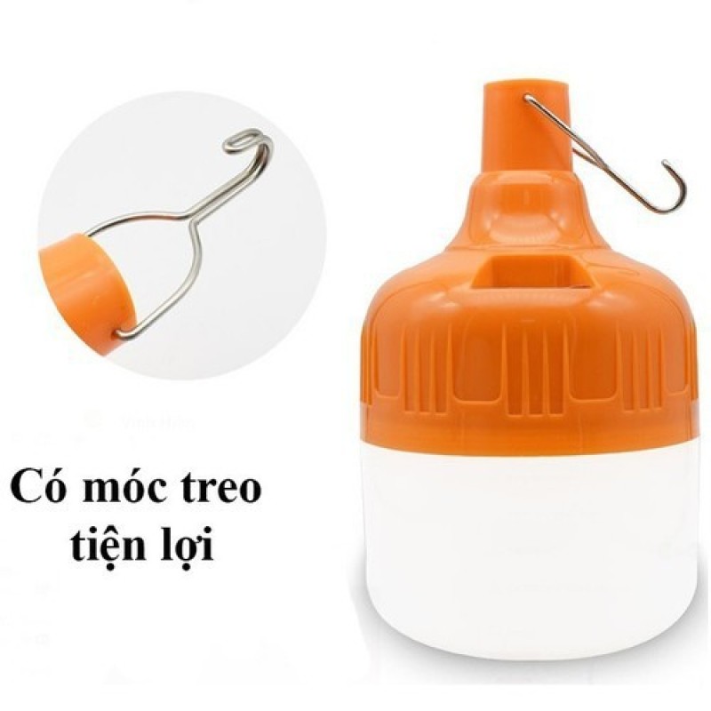 Bóng đèn leg tích điện 3 chế độ - bóng đèn siêu sáng tích điện tiện dụng có móc treo