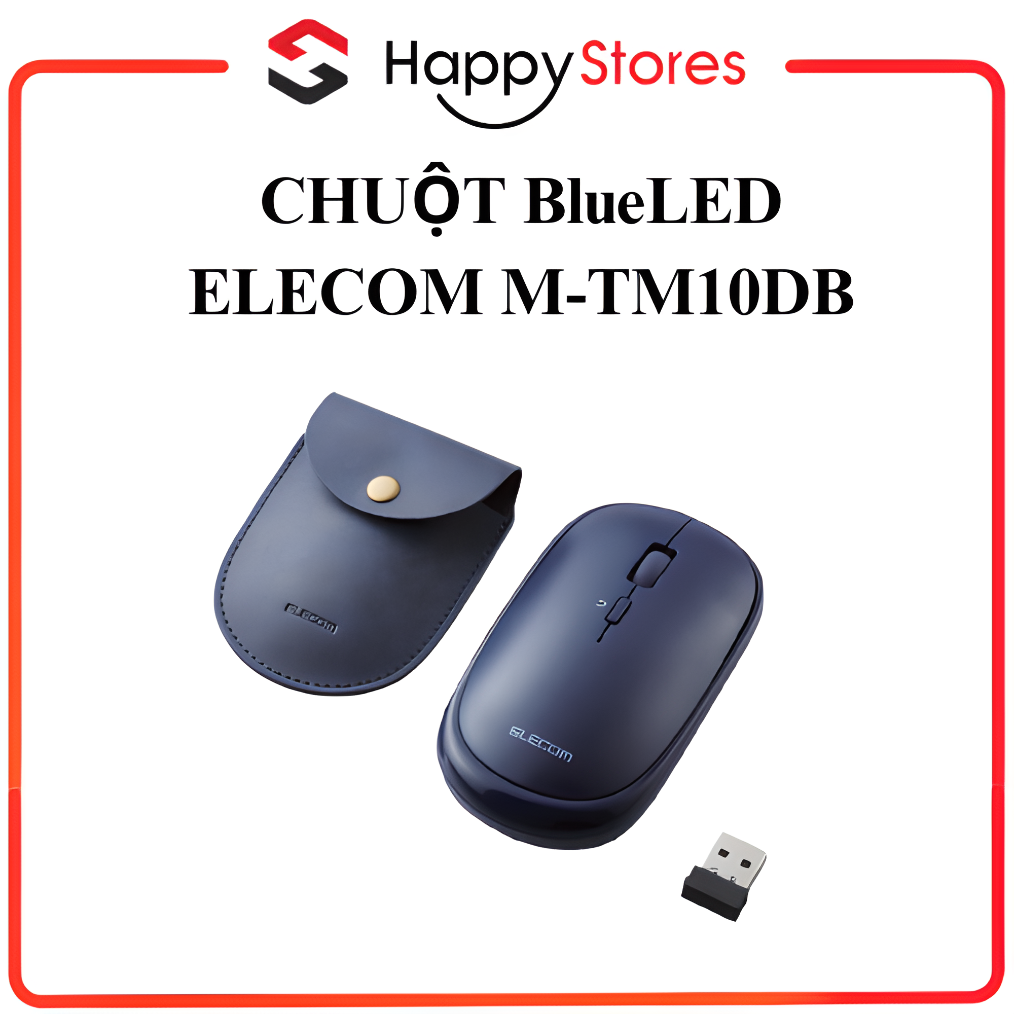 Chuột không dây yên tĩnh BlueLED ELECOM M-TM10DB