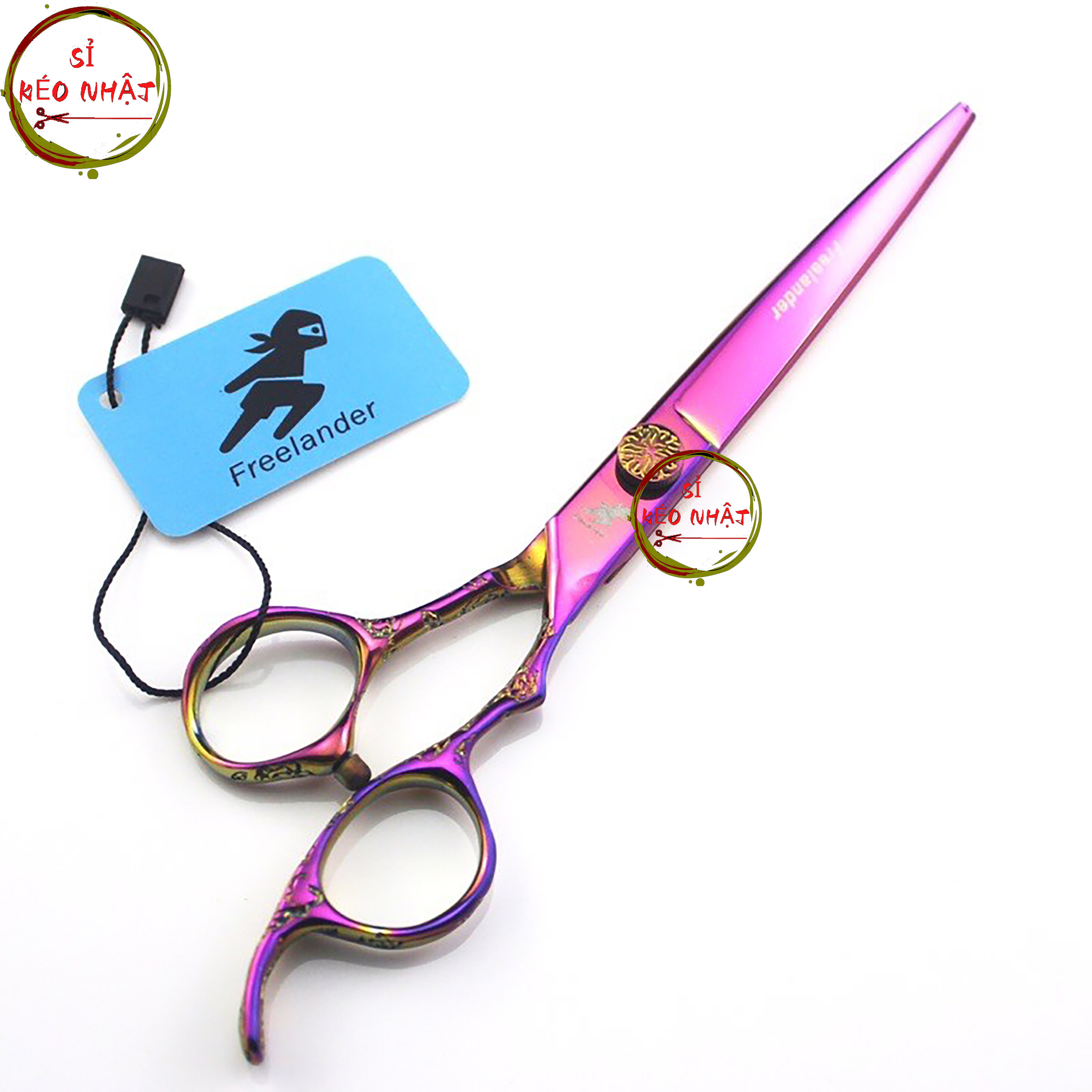 Kéo cắt tóc PHẠM GIA FREELANDER 7inch Nhật Bản cao cấp [Tặng kèm bao da bảo vệ]