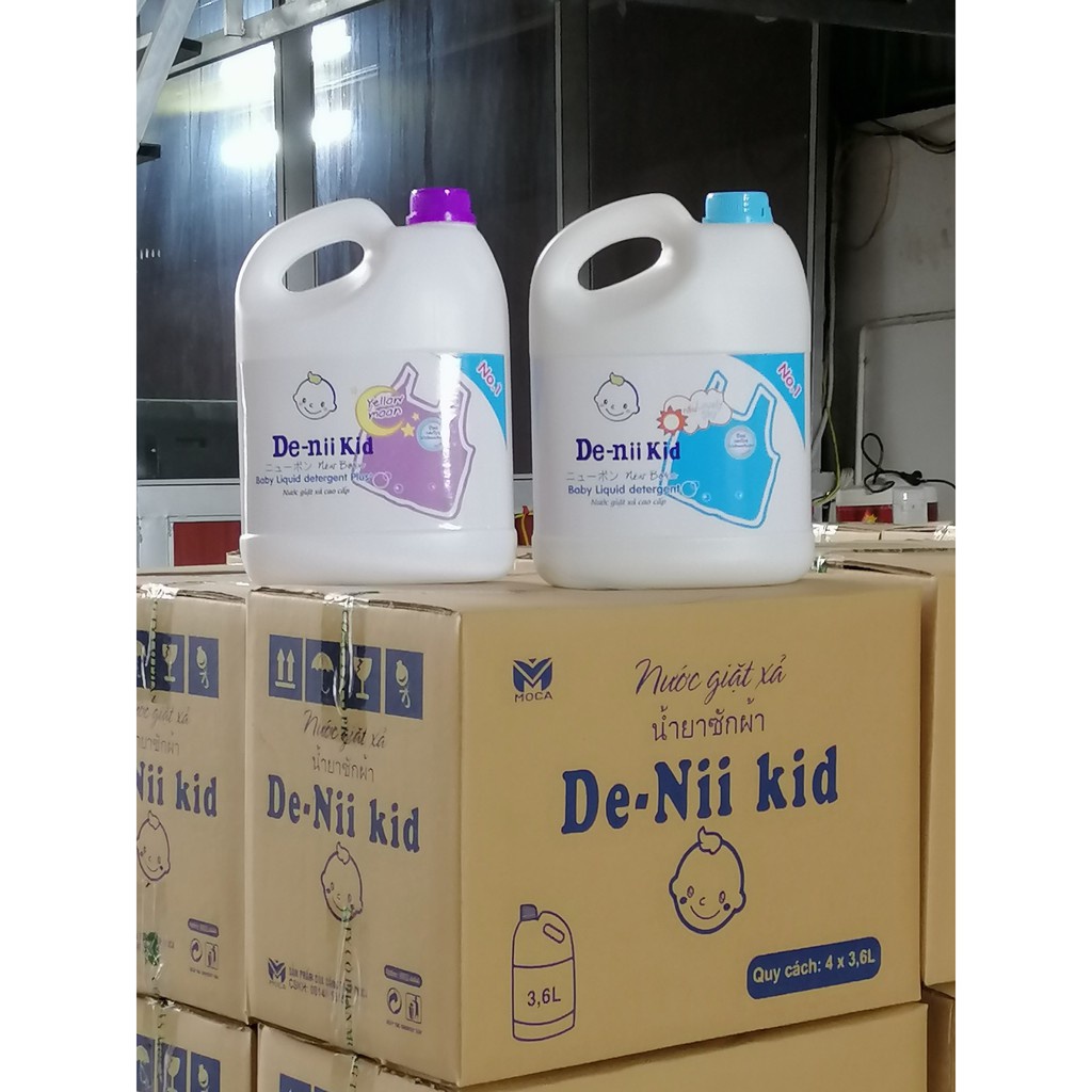 Nước giặt dnee-denii kid cho bé an toàn can 3,6l