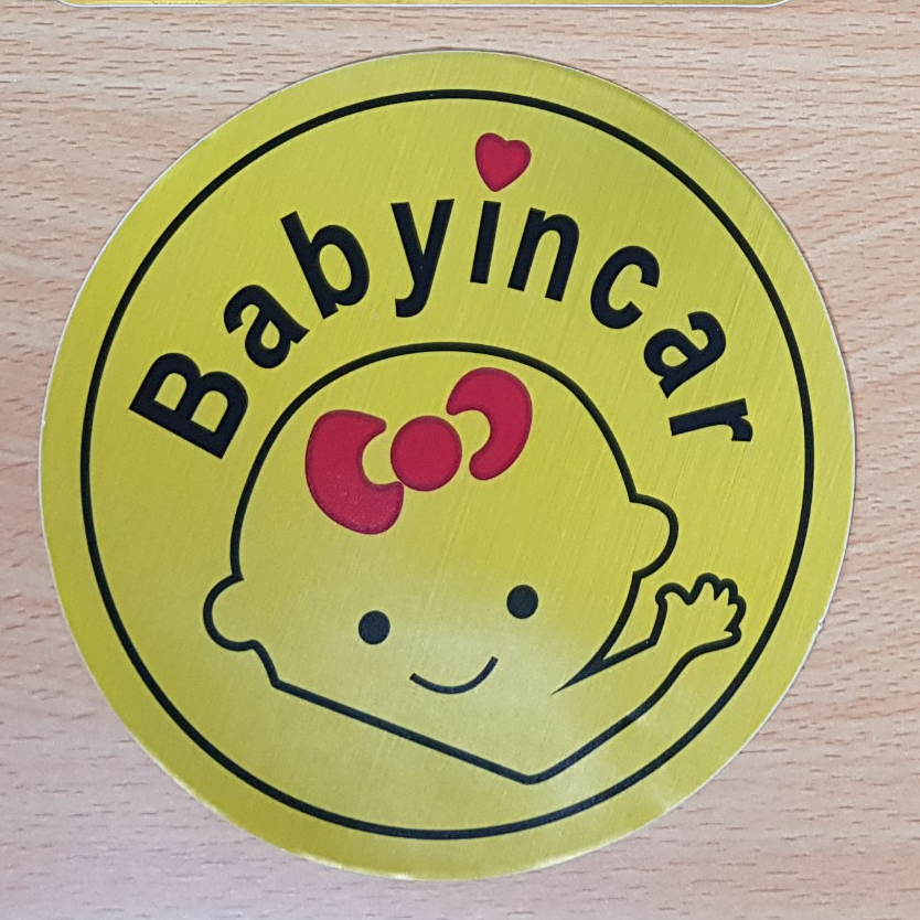 Tem Dán Ô TÔ Baby In Car