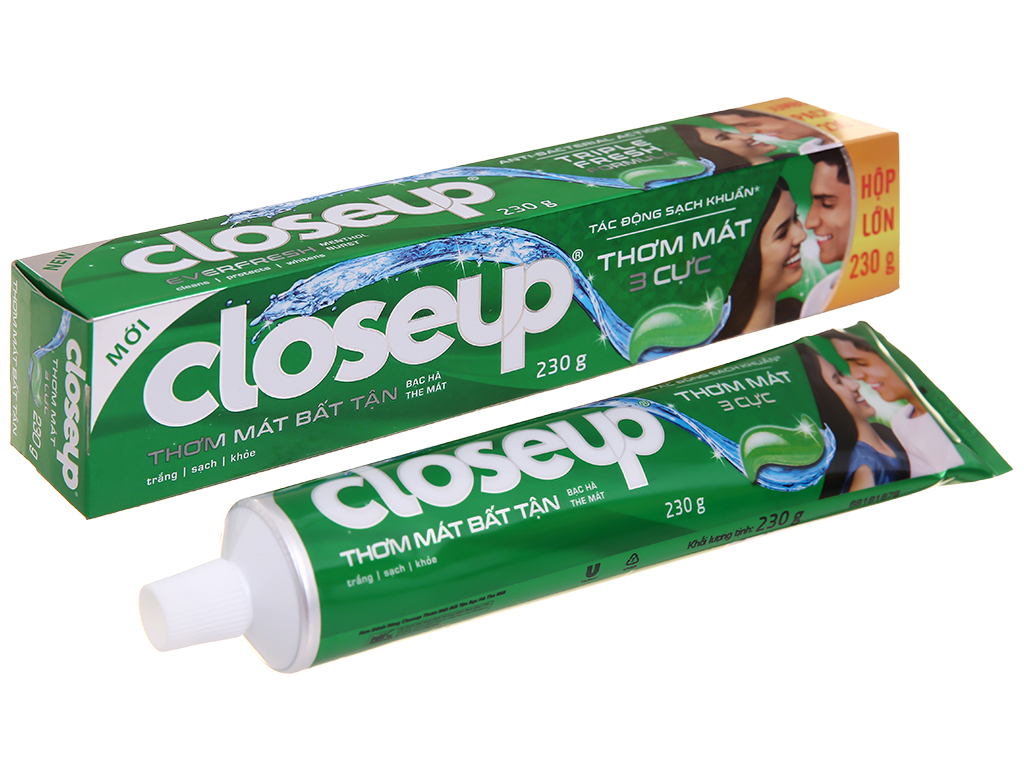 Kem Đánh Răng Closeup Bạc Hà The Mát 180g