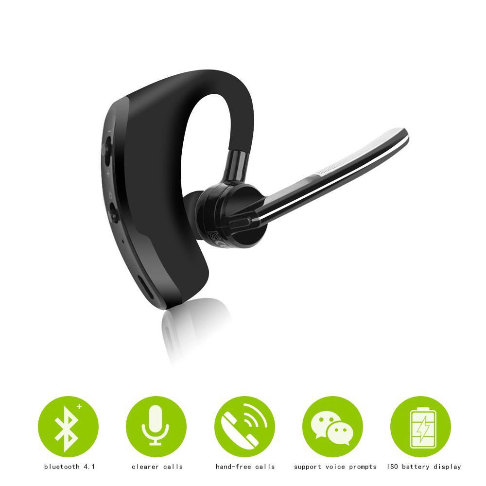 Tai nghe Bluetooth V8 kết nối bằng giọng nói (Đen)
