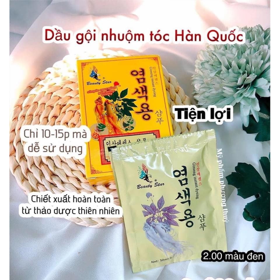 Gội đen nhân sâm Hàn Quốc ( hộp 10 gói )