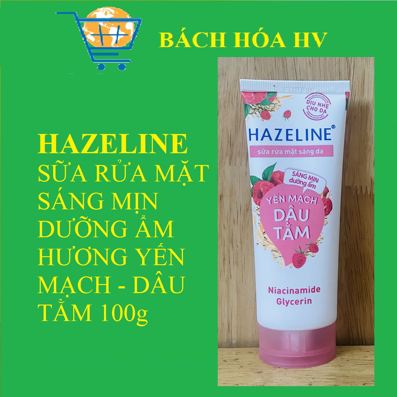 HAZELINE sữa rửa mặt 100g - BACH HOA HV
