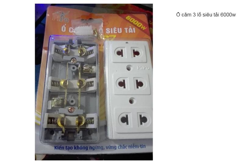 Ổ cắm siêu chịu tải 6000w