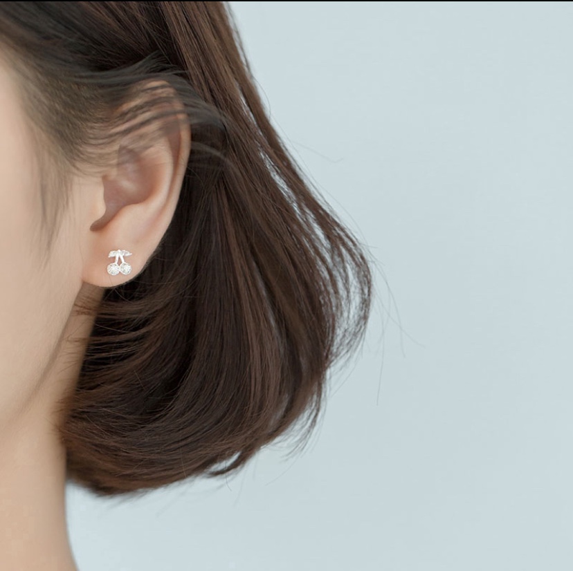 Hoa Tai Nữ Xi Mạ Đính Đá Thanh Lịch Dễ Phối Đồ