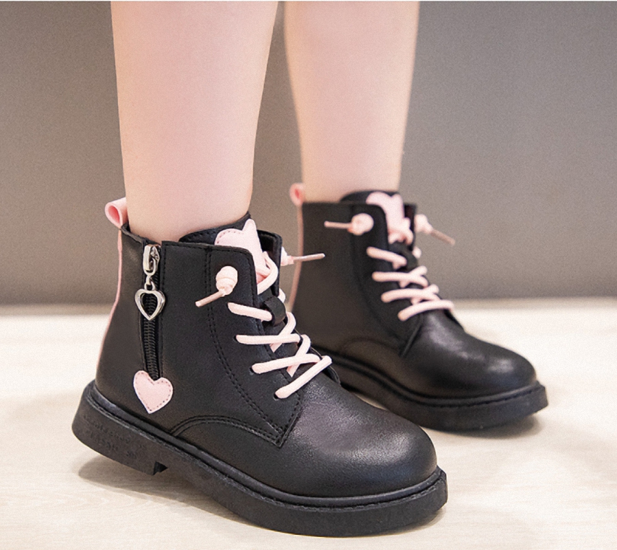 Giày Boot da cho bé gái phong cách hàn quốc (mẫu mới nhất ) - GB109