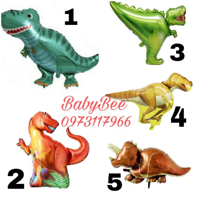 Bóng Trang Trí Khủng Long Nhiều Mẫu Size Đại