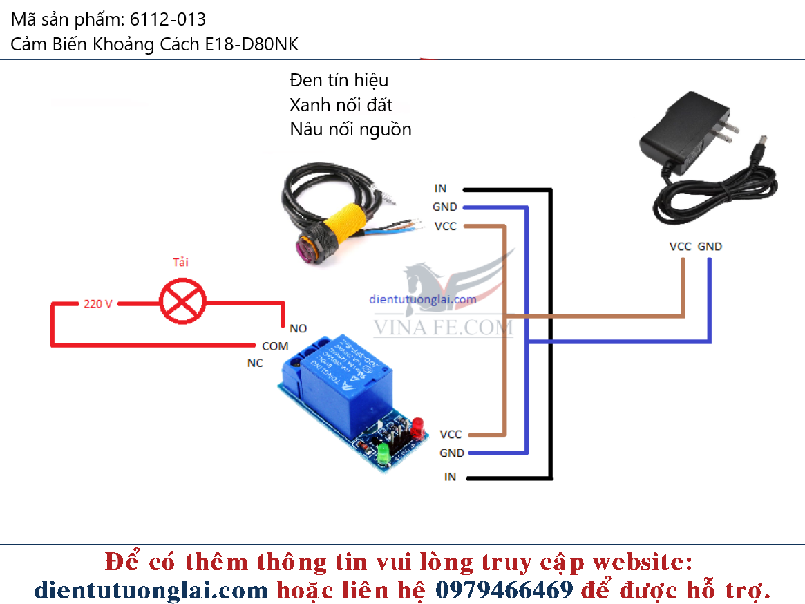 Cảm Biến Khoảng Cách E18-D80NK
