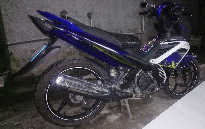 Tem exciter 135 xanh MX crom
