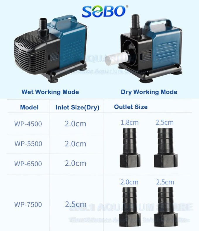 Máy Bơm Chìm SOBO WP-5500, WP-6500, WP-7500