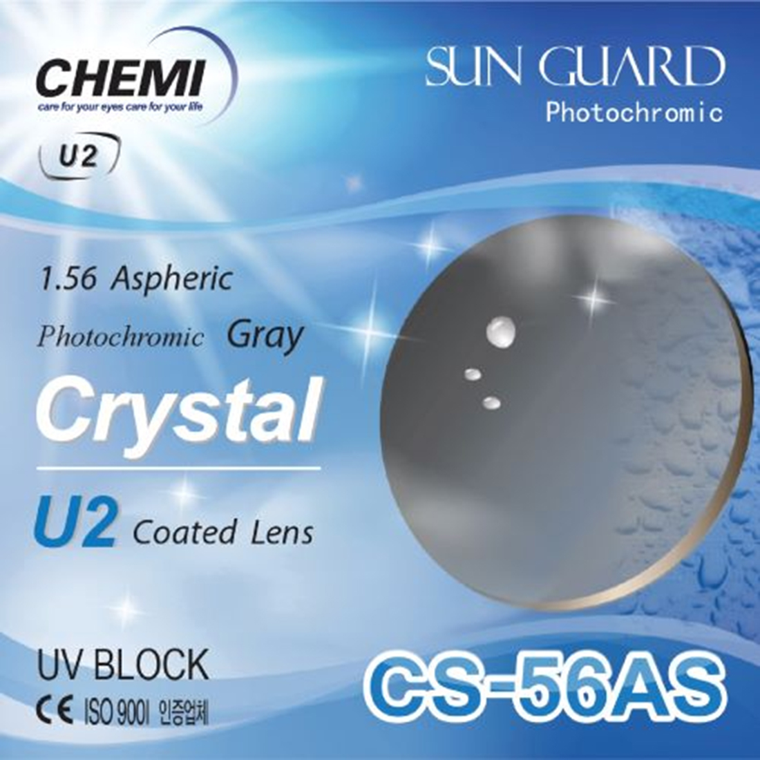Tròng kính Chemi đổi màu U2 Photochromic