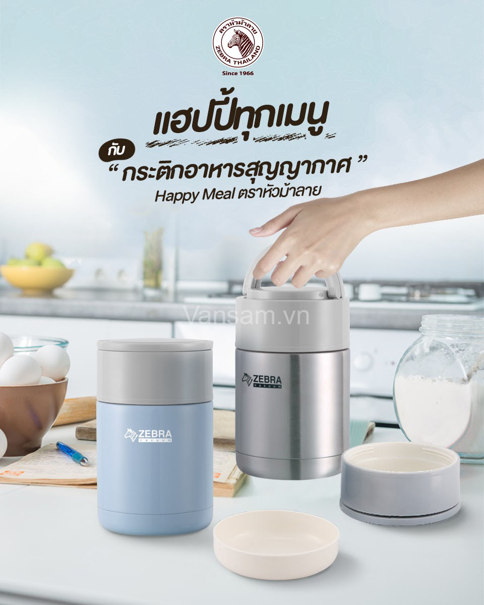 Bình ủ cháo inox 304 zebra 800ml - sản xuất tại thái lan - 152408
