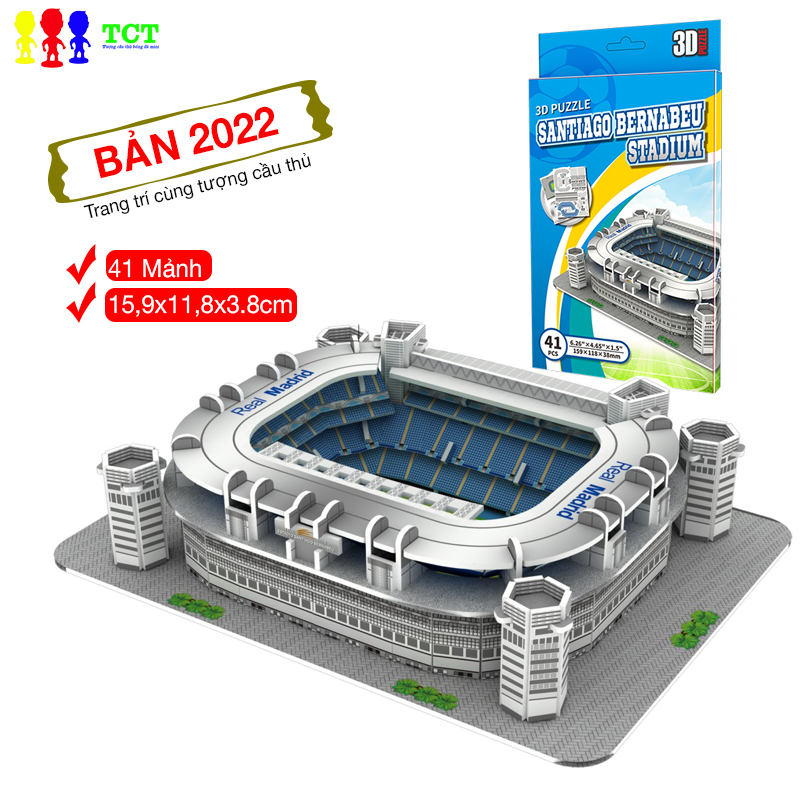 Mô hình sân vận động bóng đá Bernabeu Stadium  Real  Lazadavn