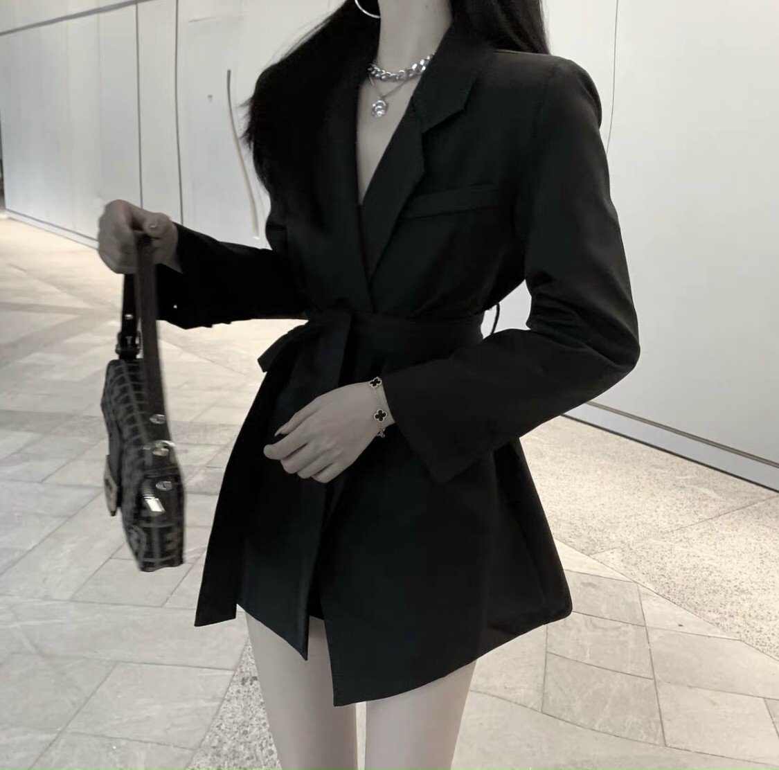 Áo vest nữ áo vest blazer set màu đen sang chảnh size s m l ShopSocSun |  Shopee Việt Nam