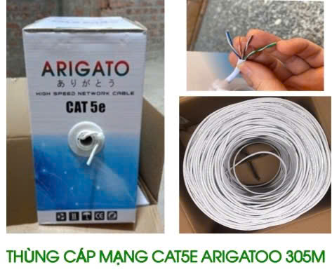 [HCM]Thùng dây mạng cat5 Arigato full 305m