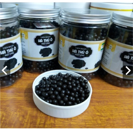 1kg viên hà thủ ô mật ong đen tóc đẹp da
