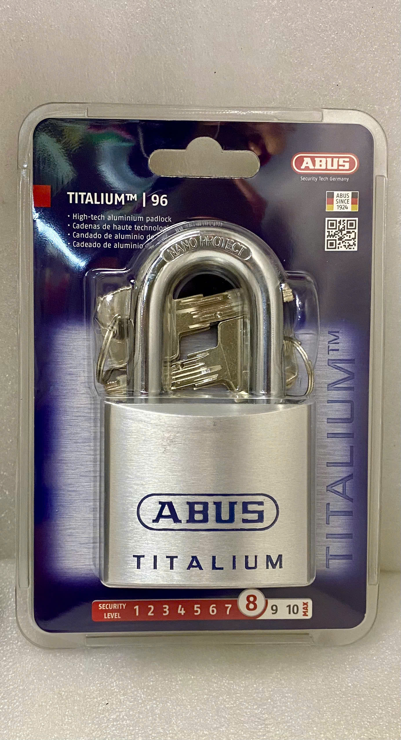 [HCM]ABUS 96TI/60 KHOÁ BẤM ABUS TITALIUM 96TI/60MM 04 CHÌA VI TÍNH CAO CẤP, CHỐNG CƯA CẮT AN TOÀN ĐỈNH CAO