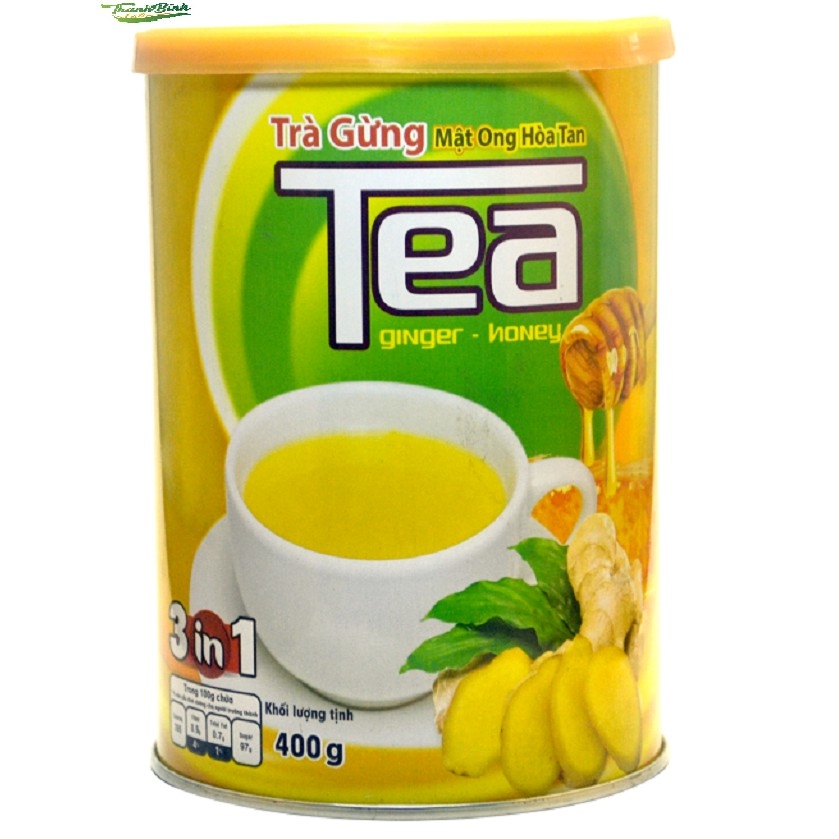 [Lon 400g] Trà gừng mật ong Thanh Bình- đồ ăn vặt