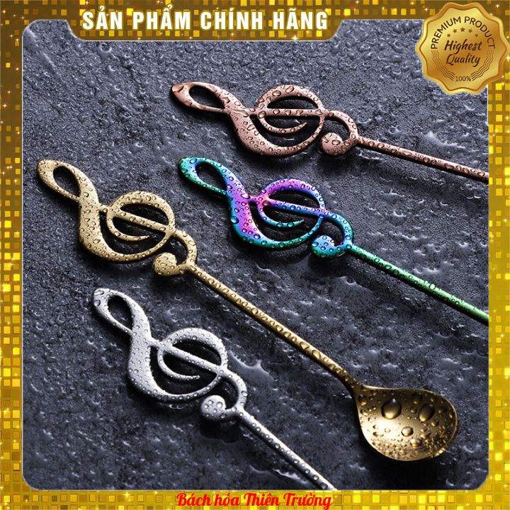 Thìa Cà Phê Nốt Nhạc Thép Không Gỉ Chất Lượng Cao
