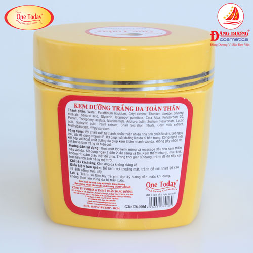 One Today _ Kem Dưỡng Trắng Da Body 80g