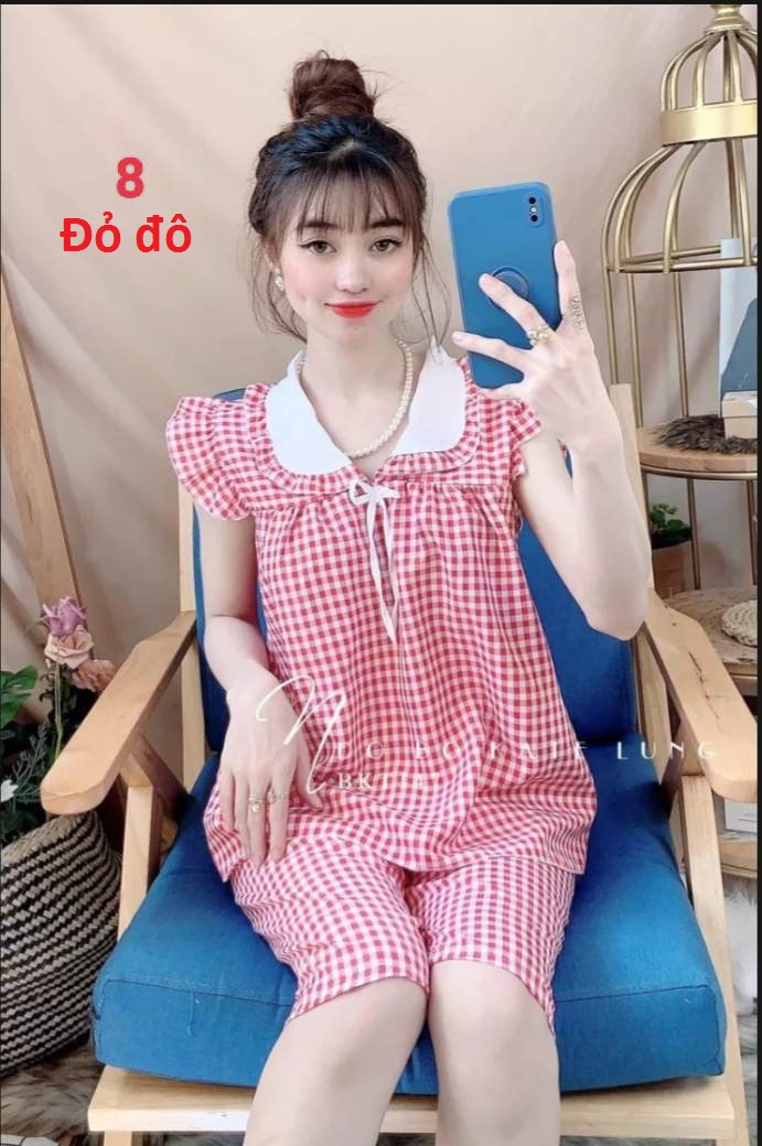 [HCM]ĐỒ BỘ NỮ KATE LỤA CARO, QUẦN LỮNG, 37 -> 57kg