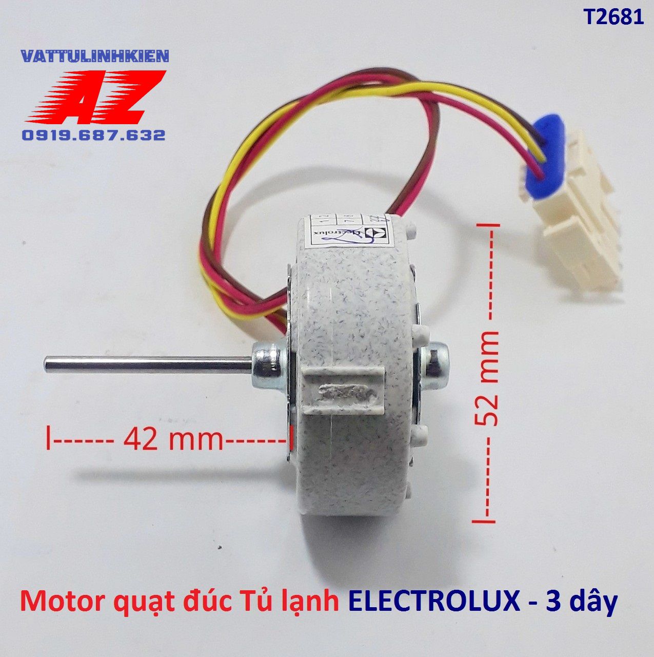 Motor quạt đúc Tủ lạnh ELECTROLUX DC12V - 2.7W